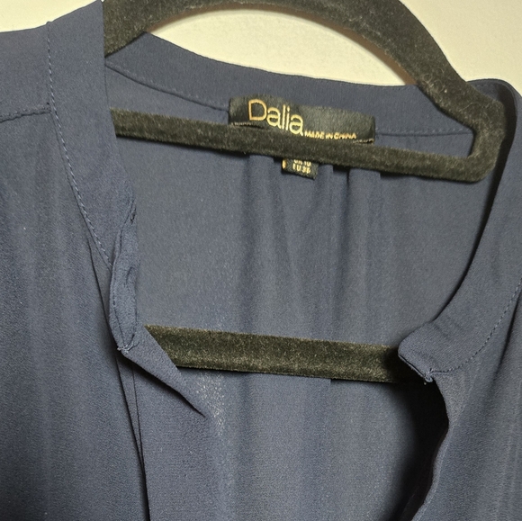 Dalia Womens Dress Long Sleeve Blue Size 6 - Picture 15 of 16